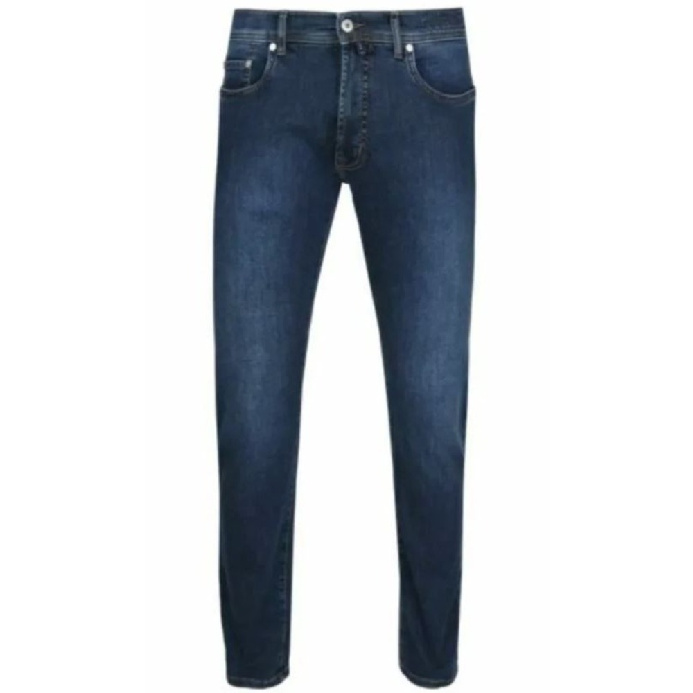 Pierre Cardin Men's 5-Pocket Comfort Black Label Straight Leg Blue Jeans 38Wx33L